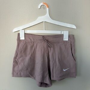 New Nike Women’s Sportswear High-Waisted Ribbed Jersey Shorts Size S